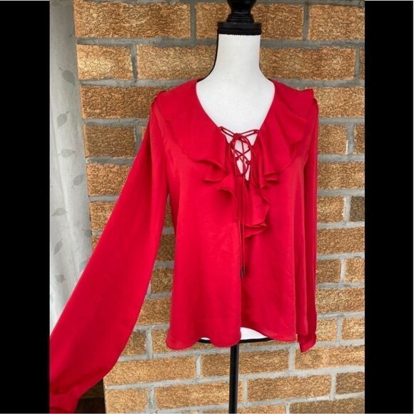 L'Academie The Ruffle Boho Blouse
Cabernet small - Picture 4 of 10